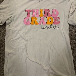 Light-beige Third Grade Teacher Shirt